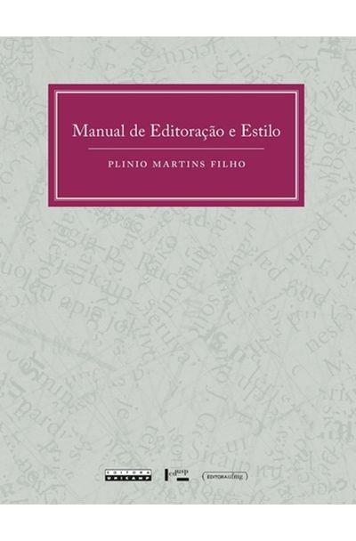 Manual De Editoração E Estilo - Livrariaunesp