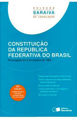 Constituicao-da-republica-federativa-do-Brasil---Col.-Saraiva-de-legislacao