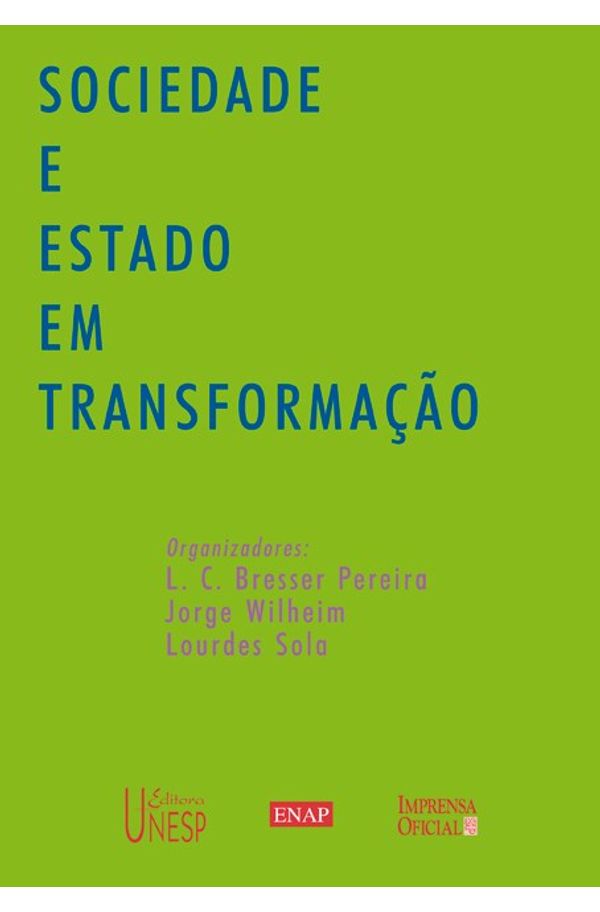 Sociedade e Estado em transformação - livrariaunesp