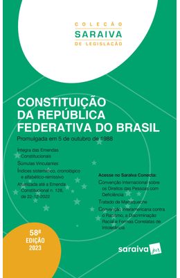 Constitui��o-da-Rep�blica-Federativa-do-Brasil---58�-edi��o-2023