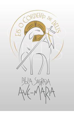 Biblia-Sagrada-Ave-maria---Eis-O-Cordeiro-De-Deus---Branca